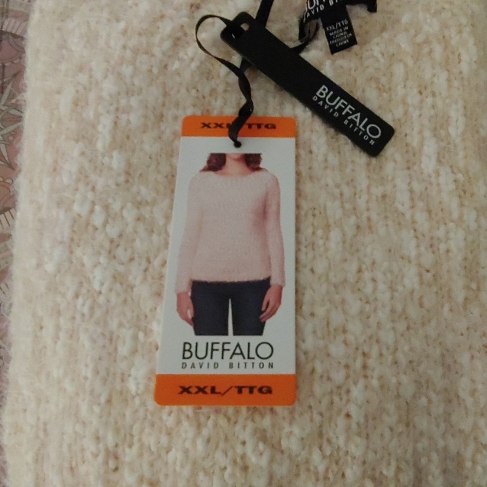 Buffalo David Bitton pink fury sweater